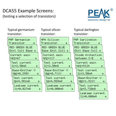 Peak Electronic DCA55 - Atlas DCA Semiconductor Analyser / Yarı İletken Analizörü1125