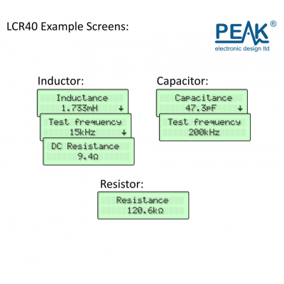Peak Electronic LCR40 - Atlas LCR Passive Component Analyser / Pasif Komponent Analizörü1111