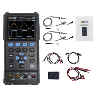 Owon HDS307S 70 MHz 2+1 Kanal 250MSa/s El Tipi Dijital Osiloskop2473