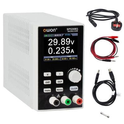 Owon SPS3081 120W 30V-8A Fansız Tek Kanal Programlanabilir DC Güç Kaynağı2455